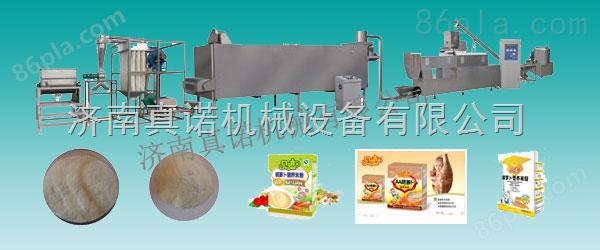 营养米粉生产线 膨化机食品机械 单螺杆挤压机 玉米片生产线